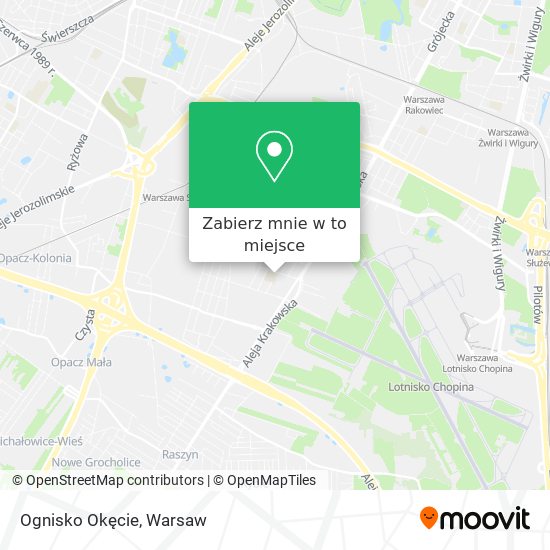 Mapa Ognisko Okęcie