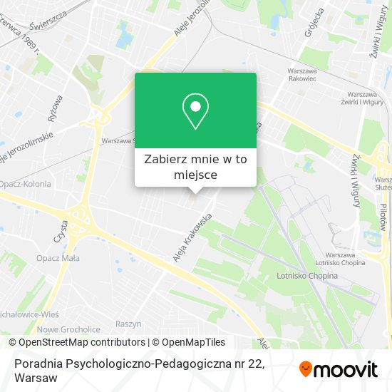 Mapa Poradnia Psychologiczno-Pedagogiczna nr 22