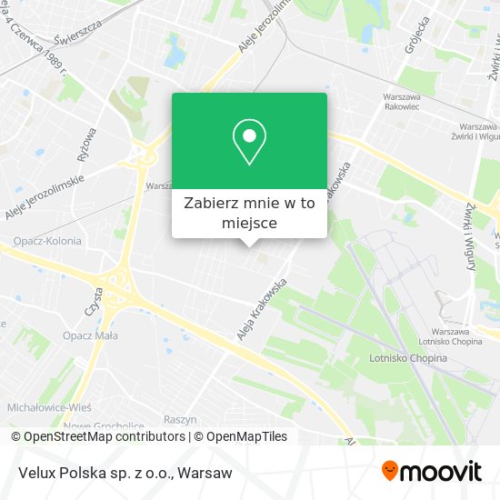 Mapa Velux Polska sp. z o.o.