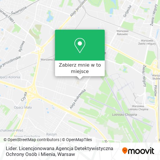 Mapa Lider. Licencjonowana Agencja Detektywistyczna Ochrony Osób i Mienia