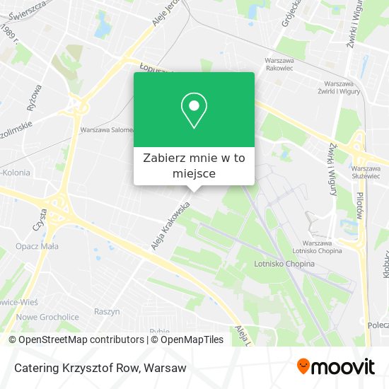 Mapa Catering Krzysztof Row