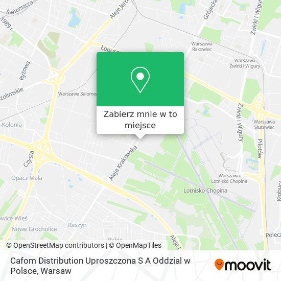 Mapa Cafom Distribution Uproszczona S A Oddzial w Polsce