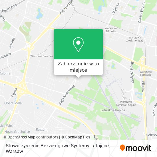 Mapa Stowarzyszenie Bezzałogowe Systemy Latające