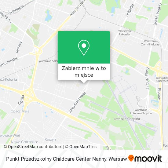 Mapa Punkt Przedszkolny Childcare Center Nanny