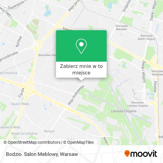 Mapa Bodzio. Salon Meblowy