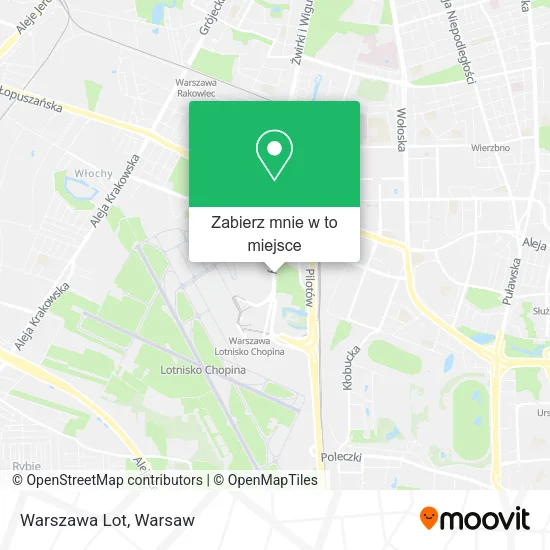 Mapa Warszawa Lot