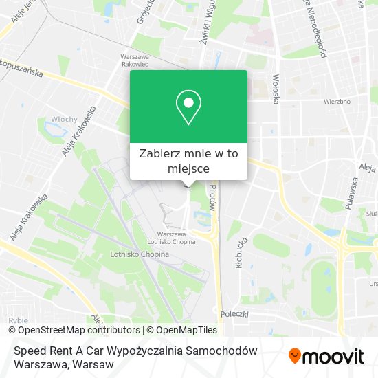 Mapa Speed Rent A Car Wypożyczalnia Samochodów Warszawa