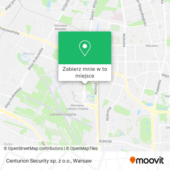 Mapa Centurion Security sp. z o.o.