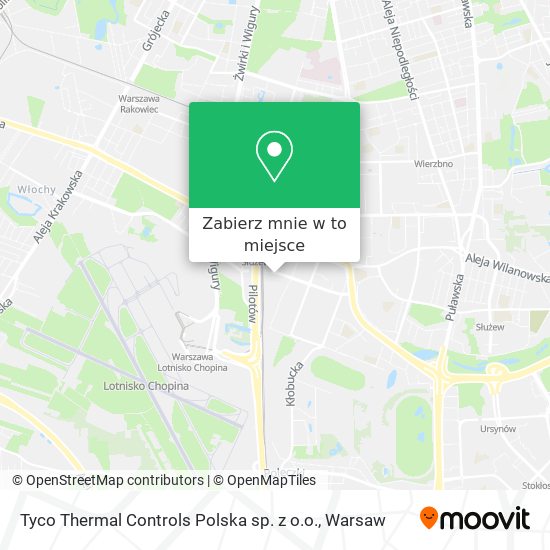 Mapa Tyco Thermal Controls Polska sp. z o.o.