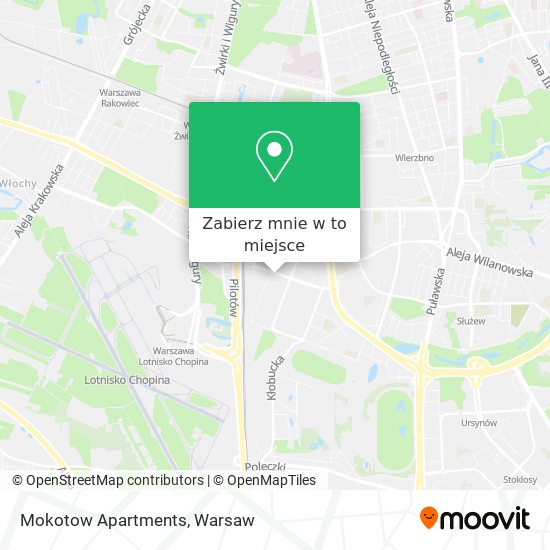 Mapa Mokotow Apartments