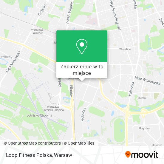 Mapa Loop Fitness Polska