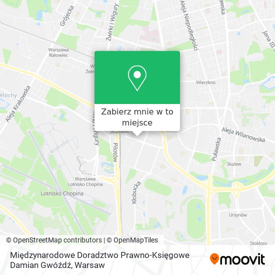 Mapa Międzynarodowe Doradztwo Prawno-Księgowe Damian Gwóźdź