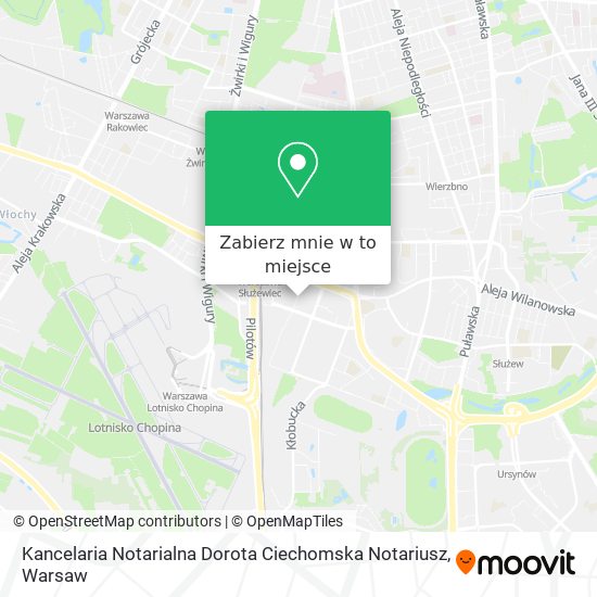 Mapa Kancelaria Notarialna Dorota Ciechomska Notariusz