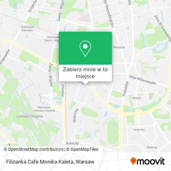 Mapa Filizanka Cafe Monika Kaleta