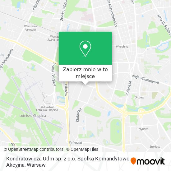 Mapa Kondratowicza Udm sp. z o.o. Spółka Komandytowo Akcyjna