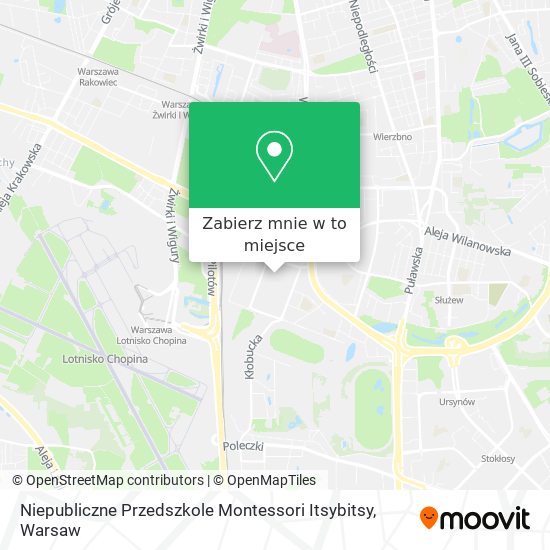 Mapa Niepubliczne Przedszkole Montessori Itsybitsy