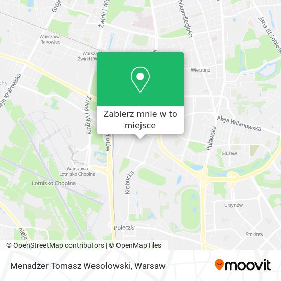 Mapa Menadżer Tomasz Wesołowski