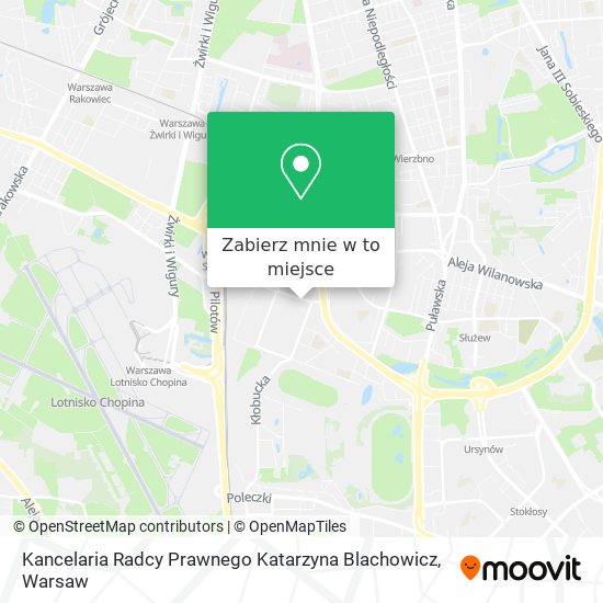 Mapa Kancelaria Radcy Prawnego Katarzyna Blachowicz