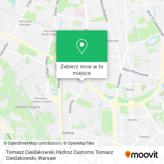 Mapa Tomasz Cieślakowski Hydroz Customs Tomasz Cieślakowski