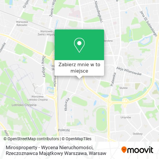 Mapa Mirosproperty - Wycena Nieruchomości, Rzeczoznawca Majątkowy Warszawa