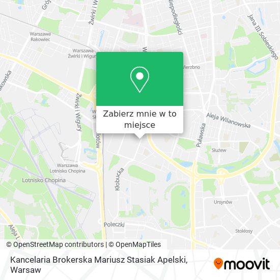 Mapa Kancelaria Brokerska Mariusz Stasiak Apelski