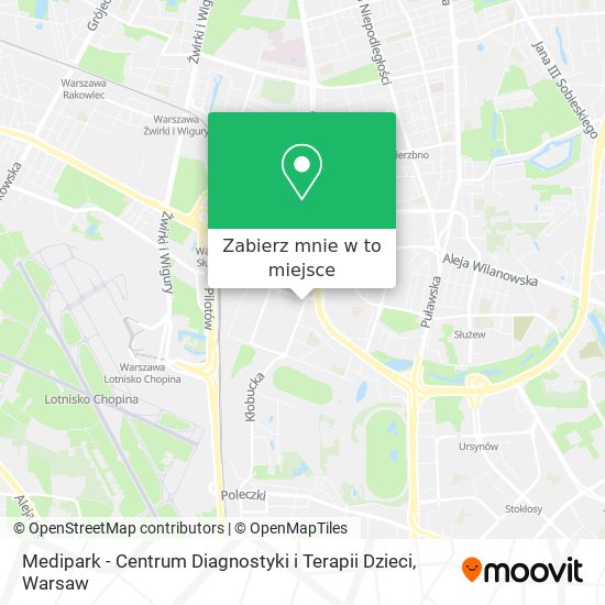 Mapa Medipark - Centrum Diagnostyki i Terapii Dzieci