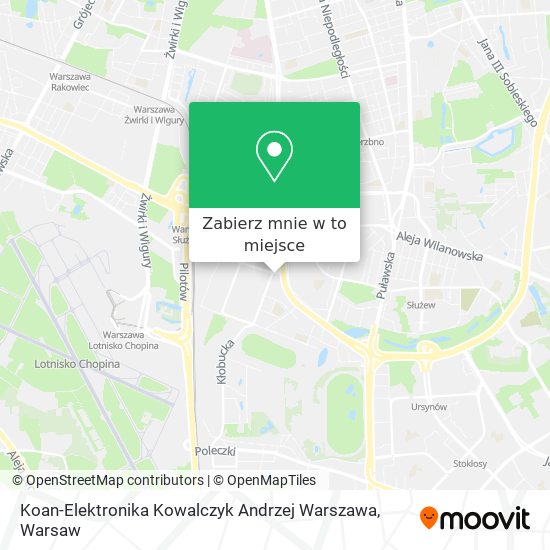 Mapa Koan-Elektronika Kowalczyk Andrzej Warszawa