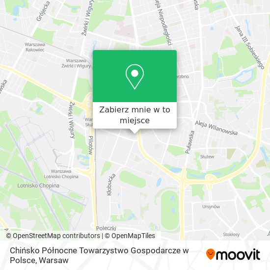 Mapa Chińsko Północne Towarzystwo Gospodarcze w Polsce