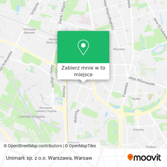 Mapa Unimark sp. z o.o. Warszawa