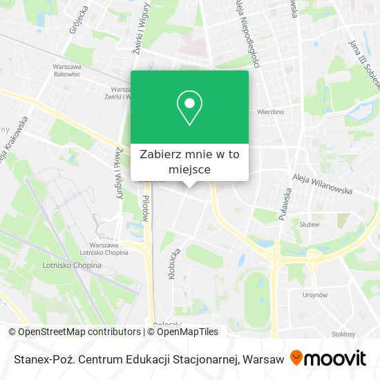 Mapa Stanex-Poż. Centrum Edukacji Stacjonarnej