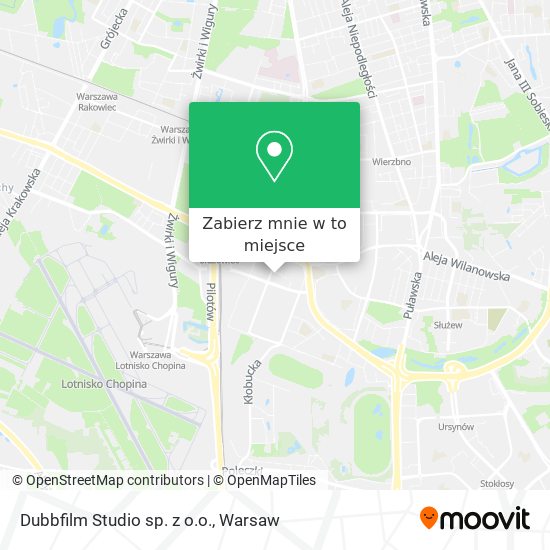 Mapa Dubbfilm Studio sp. z o.o.