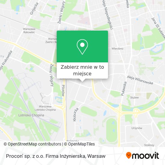 Mapa Procon' sp. z o.o. Firma Inżynierska