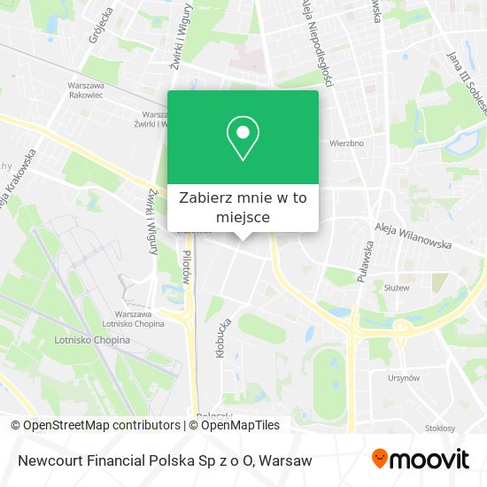 Mapa Newcourt Financial Polska Sp z o O