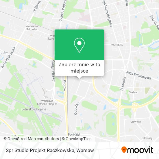 Mapa Spr Studio Projekt Raczkowska