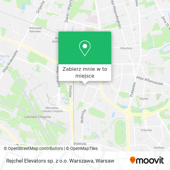 Mapa Rejchel Elevators sp. z o.o. Warszawa