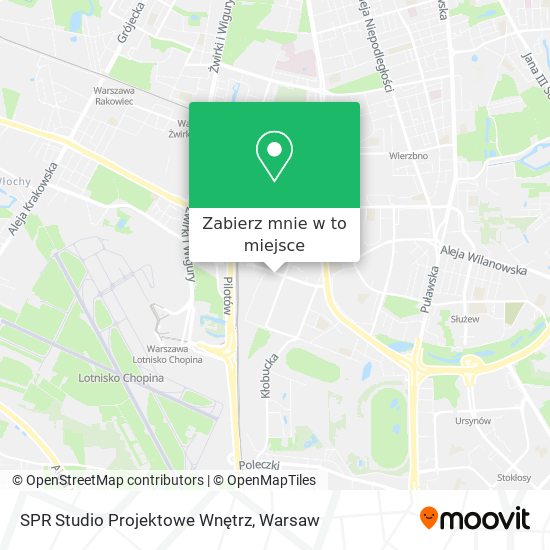 Mapa SPR Studio Projektowe Wnętrz