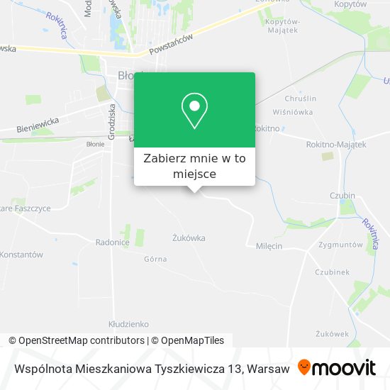 Mapa Wspólnota Mieszkaniowa Tyszkiewicza 13