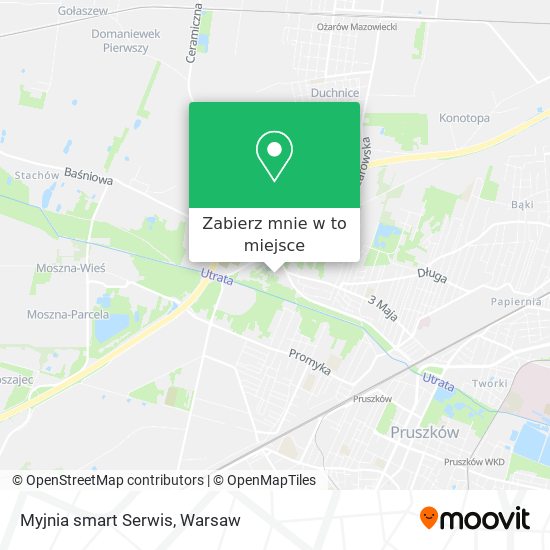 Mapa Myjnia smart Serwis