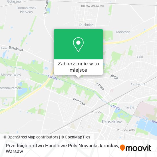 Mapa Przedsiębiorstwo Handlowe Puls Nowacki Jarosław