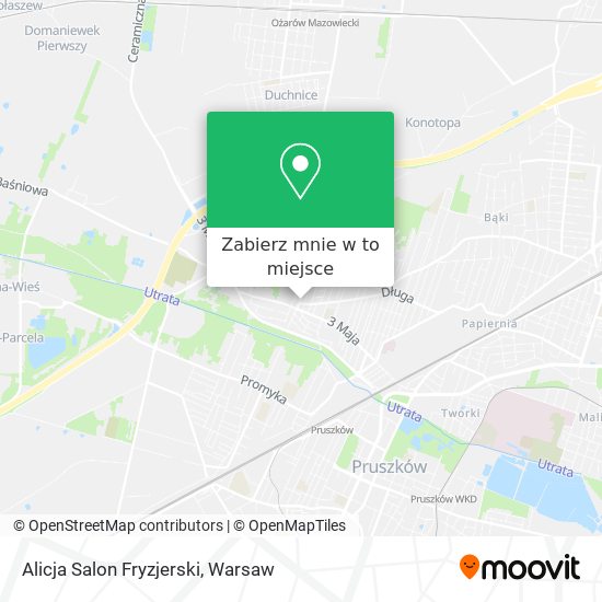 Mapa Alicja Salon Fryzjerski