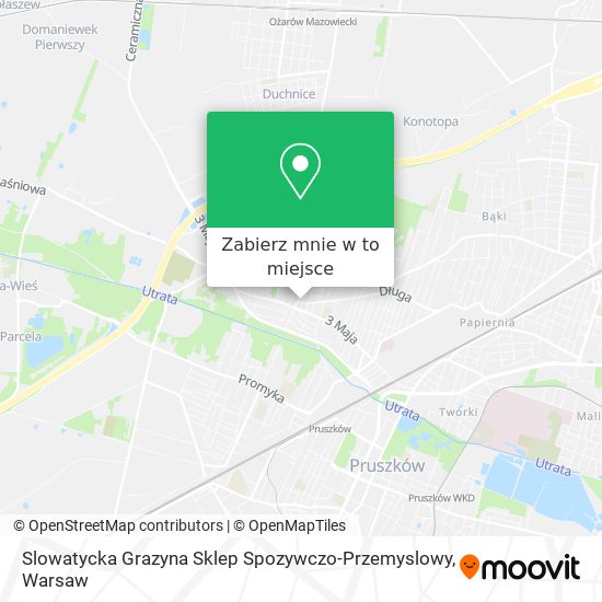 Mapa Slowatycka Grazyna Sklep Spozywczo-Przemyslowy