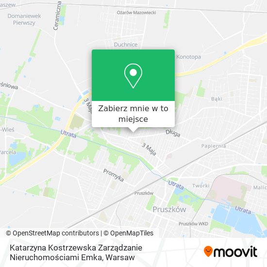 Mapa Katarzyna Kostrzewska Zarządzanie Nieruchomościami Emka