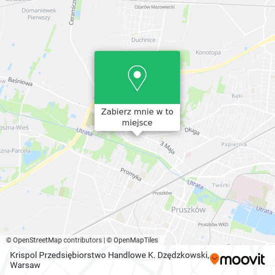 Mapa Krispol Przedsiębiorstwo Handlowe K. Dzędzkowski