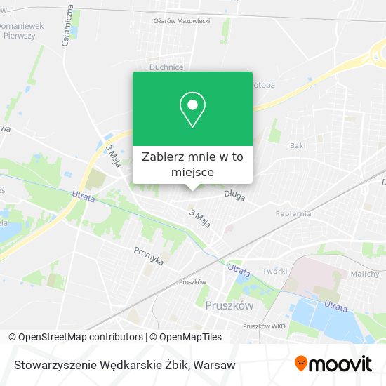 Mapa Stowarzyszenie Wędkarskie Żbik