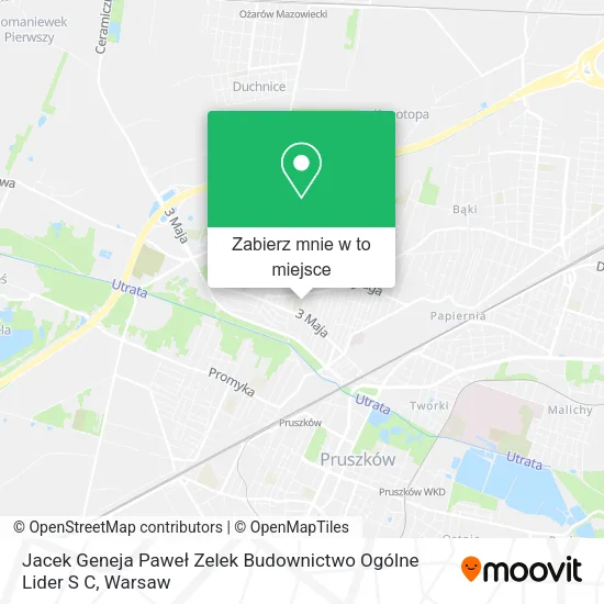 Mapa Jacek Geneja Paweł Zelek Budownictwo Ogólne Lider S C