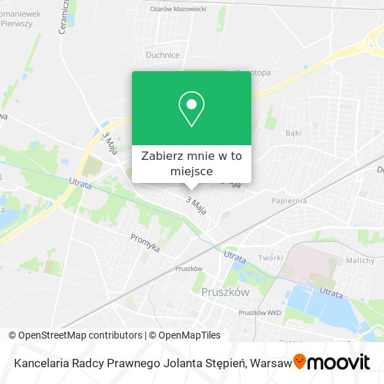 Mapa Kancelaria Radcy Prawnego Jolanta Stępień