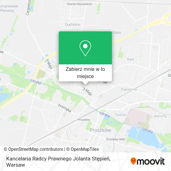 Mapa Kancelaria Radcy Prawnego Jolanta Stępień