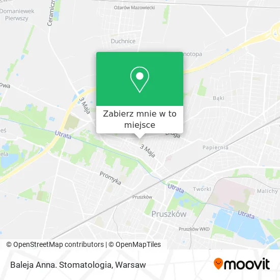 Mapa Baleja Anna. Stomatologia