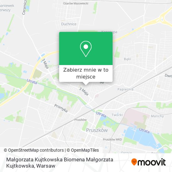 Mapa Małgorzata Kujtkowska Biomena Małgorzata Kujtkowska