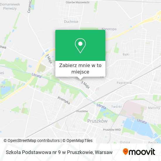 Mapa Szkoła Podstawowa nr 9 w Pruszkowie